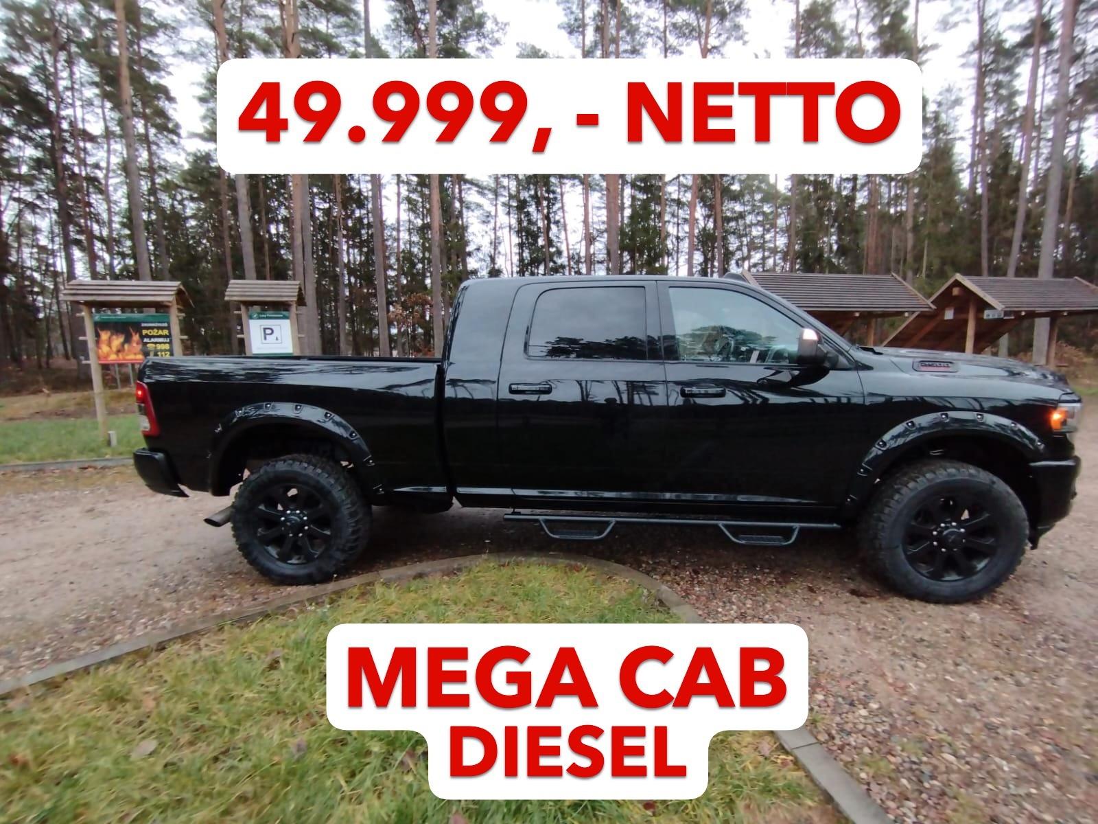 Dodge RAM 2500 MEGA CAB, 4X4, 6,7, 370KM LEDER