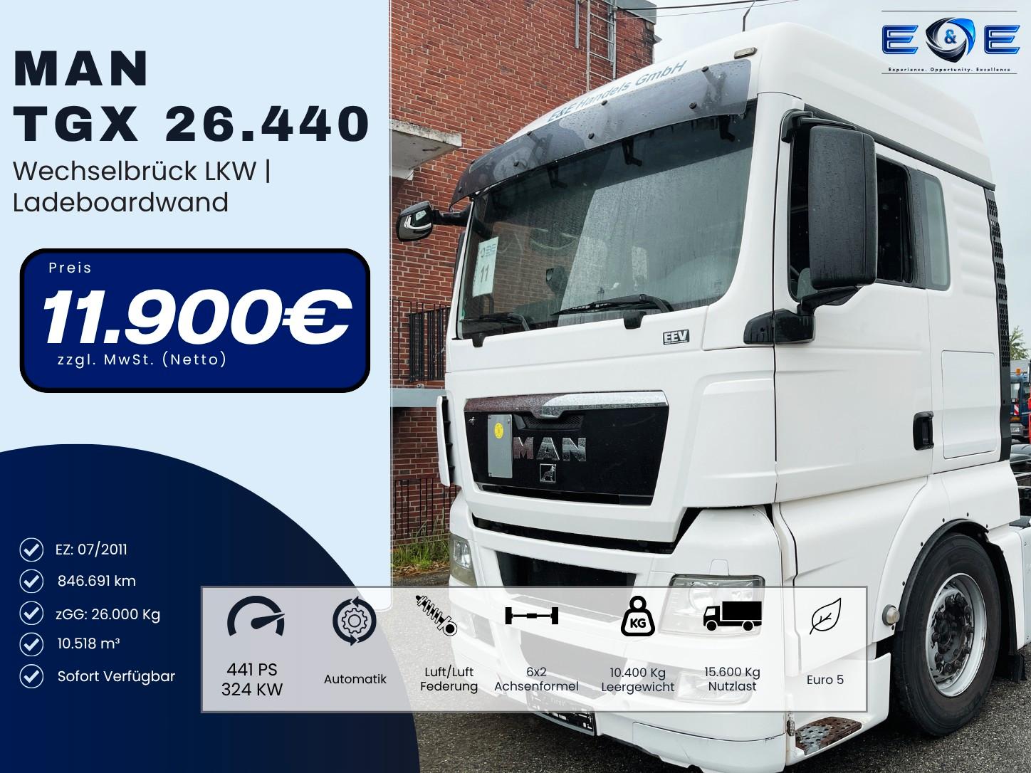 MAN TGX 26.440 6x2 Wechselbrücke