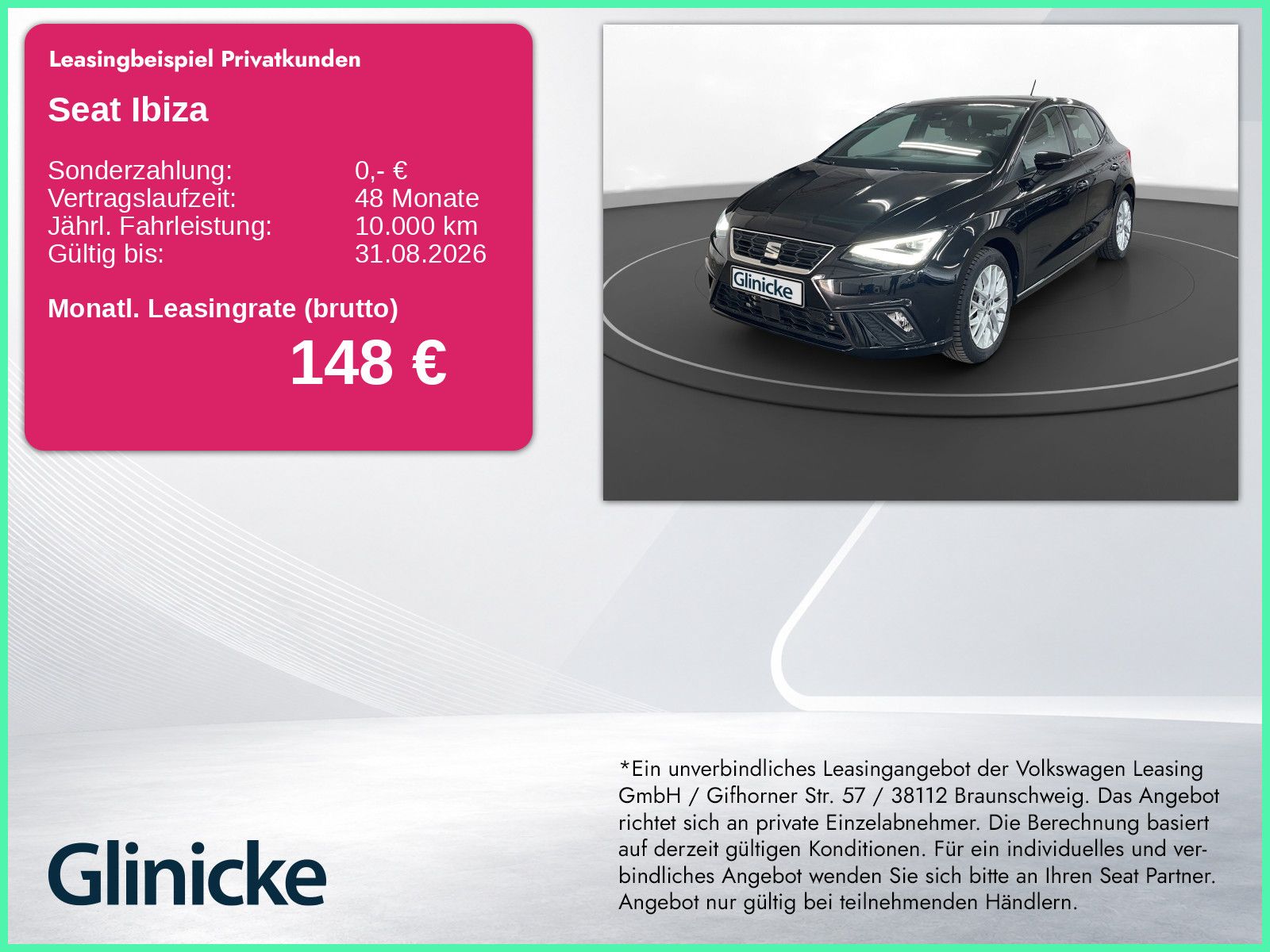 Seat Ibiza 1.0 TSI FR LED LM 16" Navi PDC Tempomat Fu