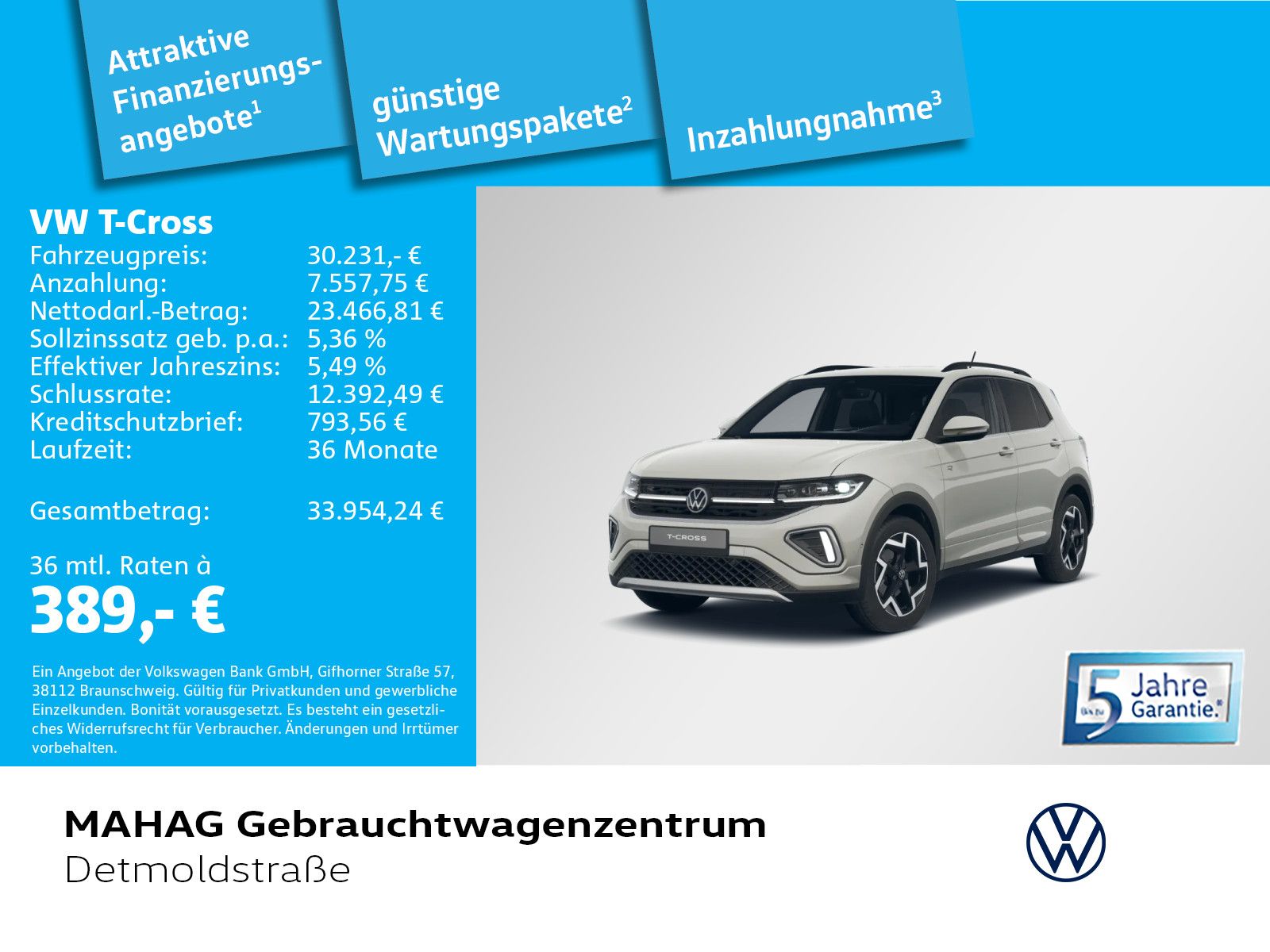Volkswagen T-Cross 1.5 TSI R-Line NaviPro IQ.LIGHT AHK R-KA imagem 2