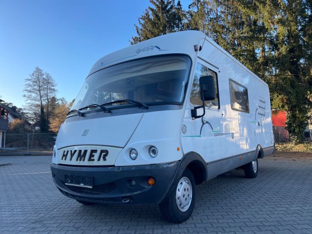 HYMER / ERIBA / HYMERCAR B 654 2.8 TDI HECKFESTBETT AHK TOP AUSSTATTUNG