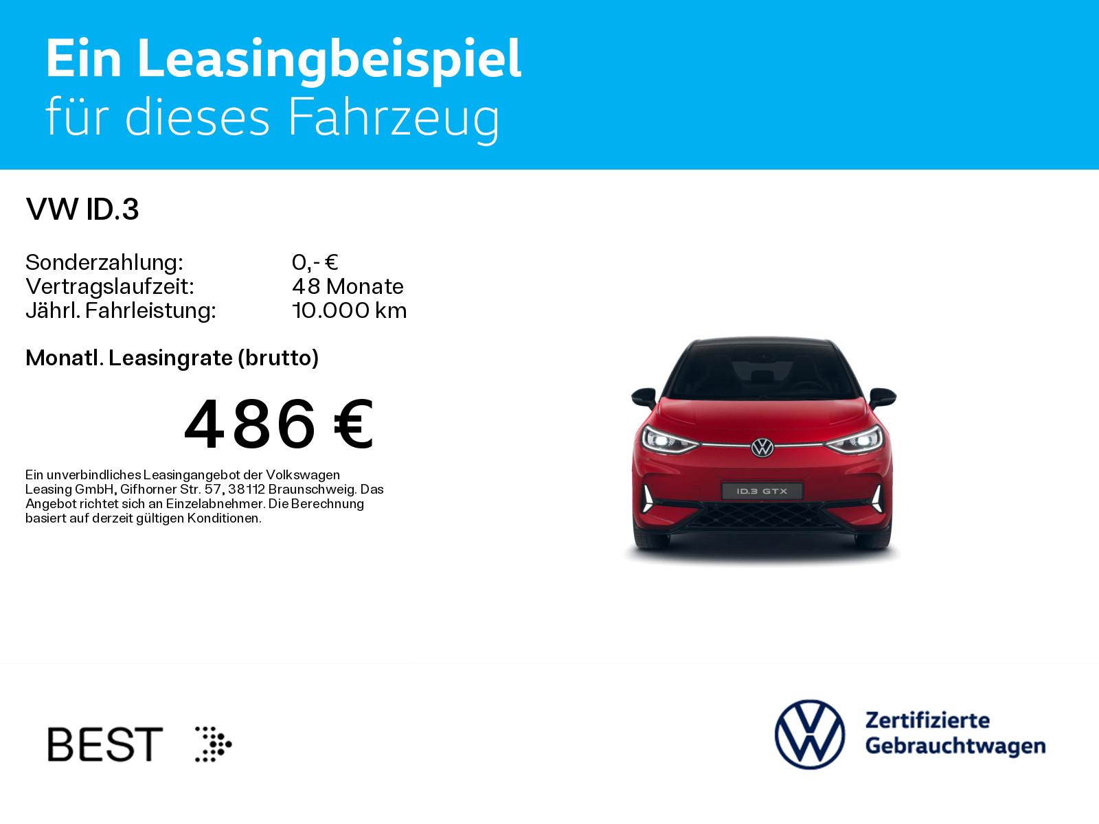 Volkswagen ID.3 GTX Performance*WÄRMEPUMPE*HUD*IQ.LIGHT*PAN, миниатюра 3