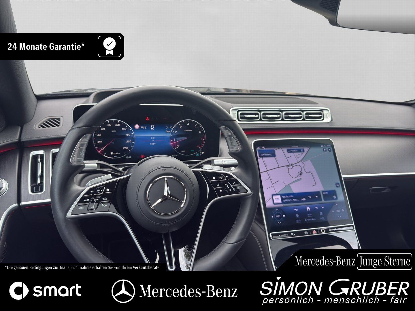 Fahrzeugabbildung Mercedes-Benz S 500 4M AMG Pano 4*Massage+Sitzklima Burm Nappa