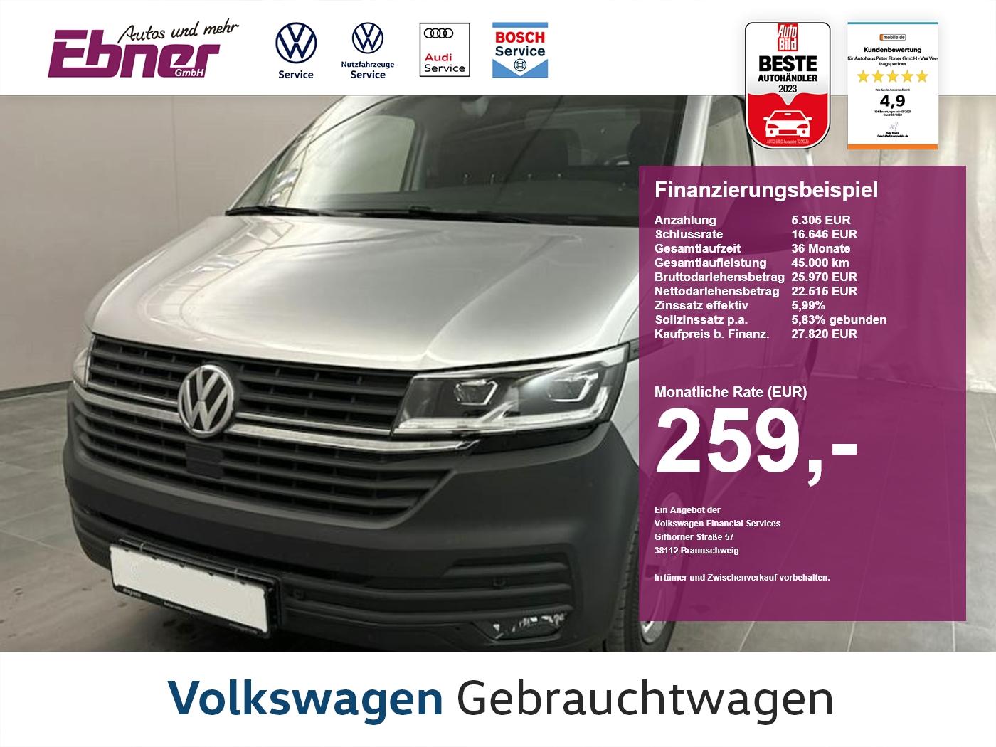 Volkswagen T6 Transporter KASTEN 3t NP:59tEUR! TDI DSG LED+