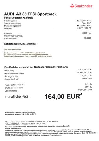 Fahrzeugabbildung Audi A3 Sportback 35 TFSI >AUT/NAV/Sitzheiz/Einparkh<