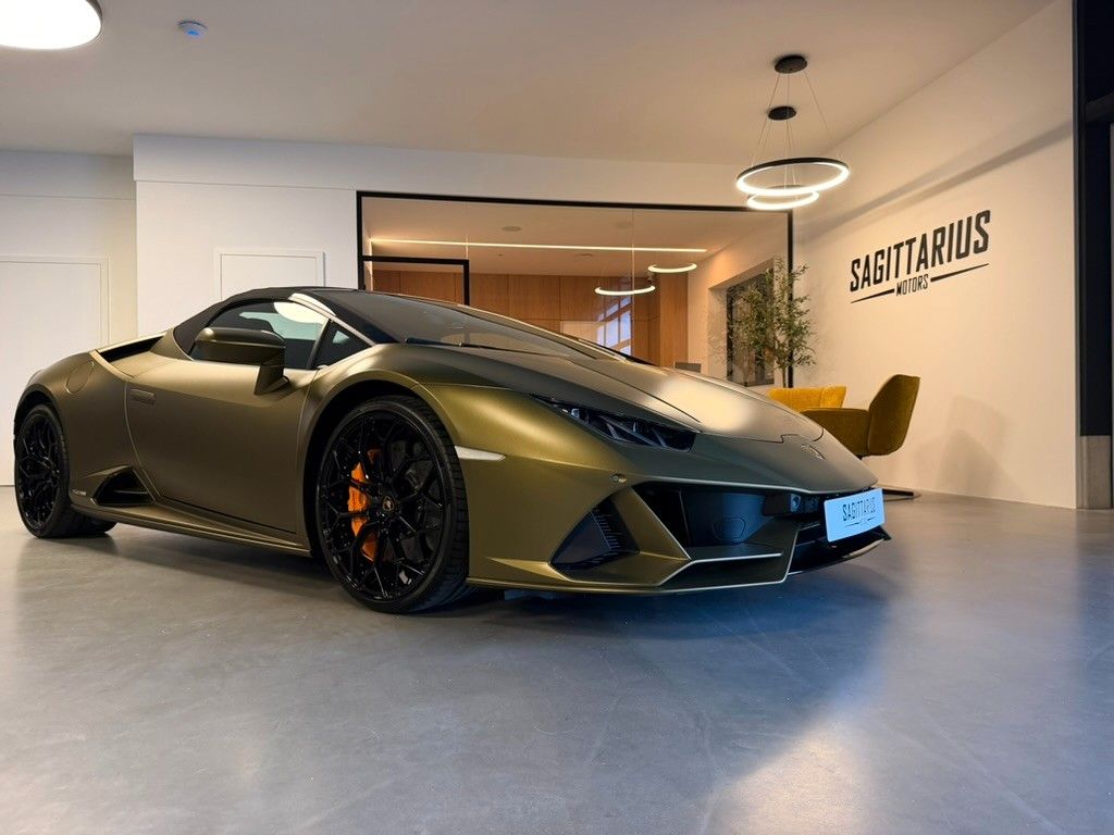 Lamborghini Huracán EVO Spyder 1HD Verde Gea Lift CarbonSitz foto 2