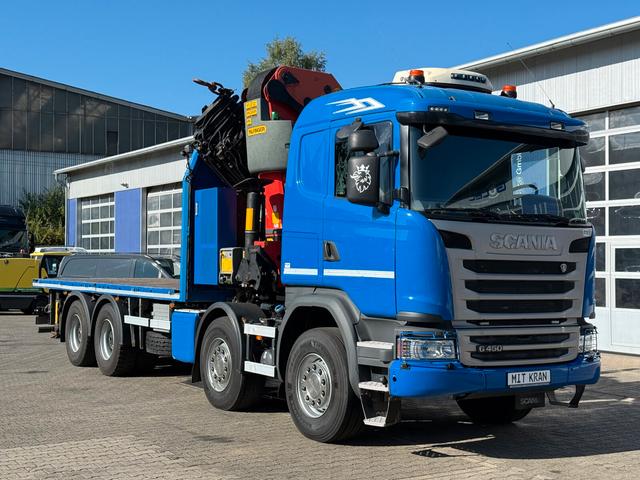 Scania G450 8x4 platformă mit macara Palfinger PK76002 EH für Preis auf Anfrage