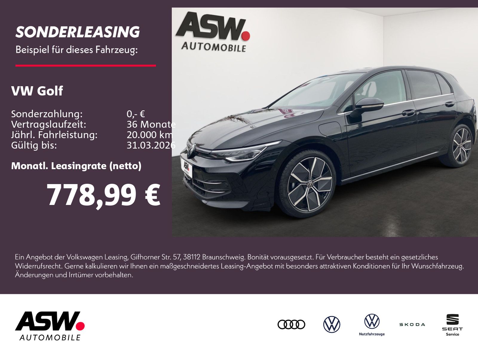 Volkswagen Golf Style 1.5 eHybrid OPF DSG AHK Head-Up Pano