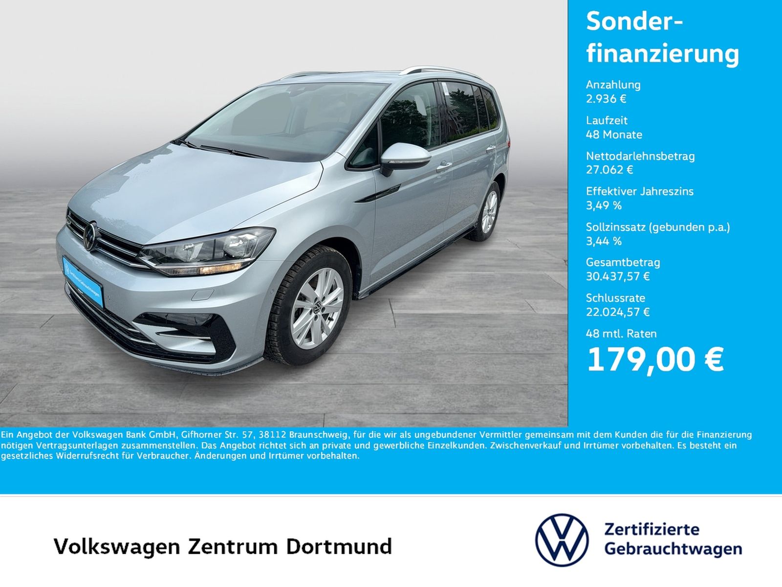 Volkswagen Touran 2.0 R-LINE EXT. 7SITZE AHK CAM ACC NAVI foto 1