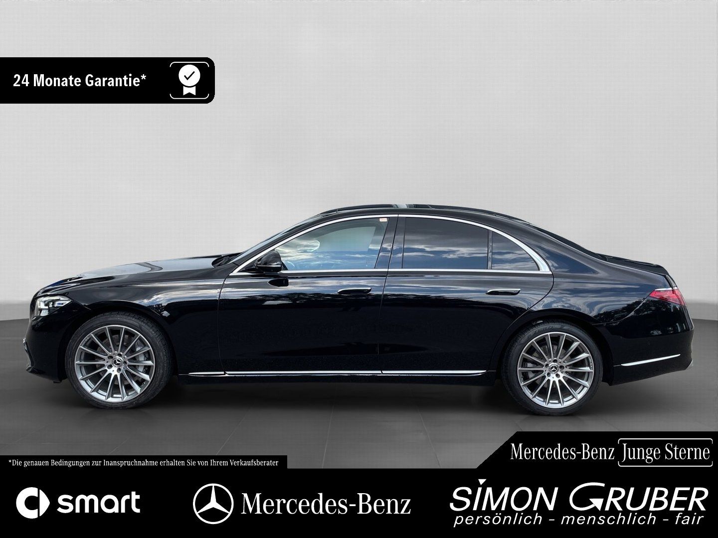 Fahrzeugabbildung Mercedes-Benz S 350 d 4M 20"AMG Burm Pano Aktiv Ambi Guard 360