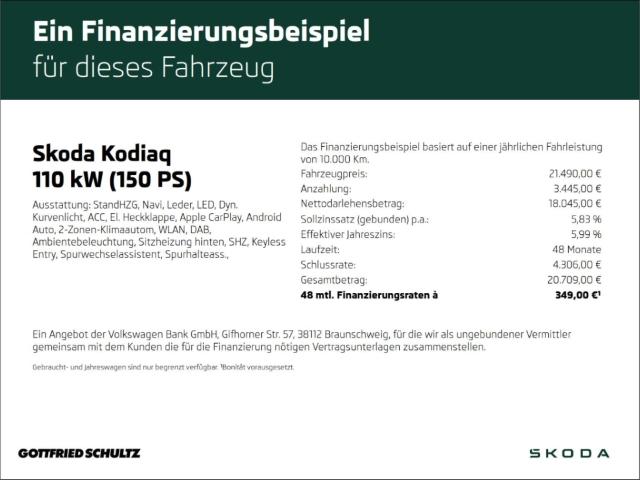 Skoda Kodiaq 2.0 TDI Soleil LED LEDER STANDHZG NAVI SH