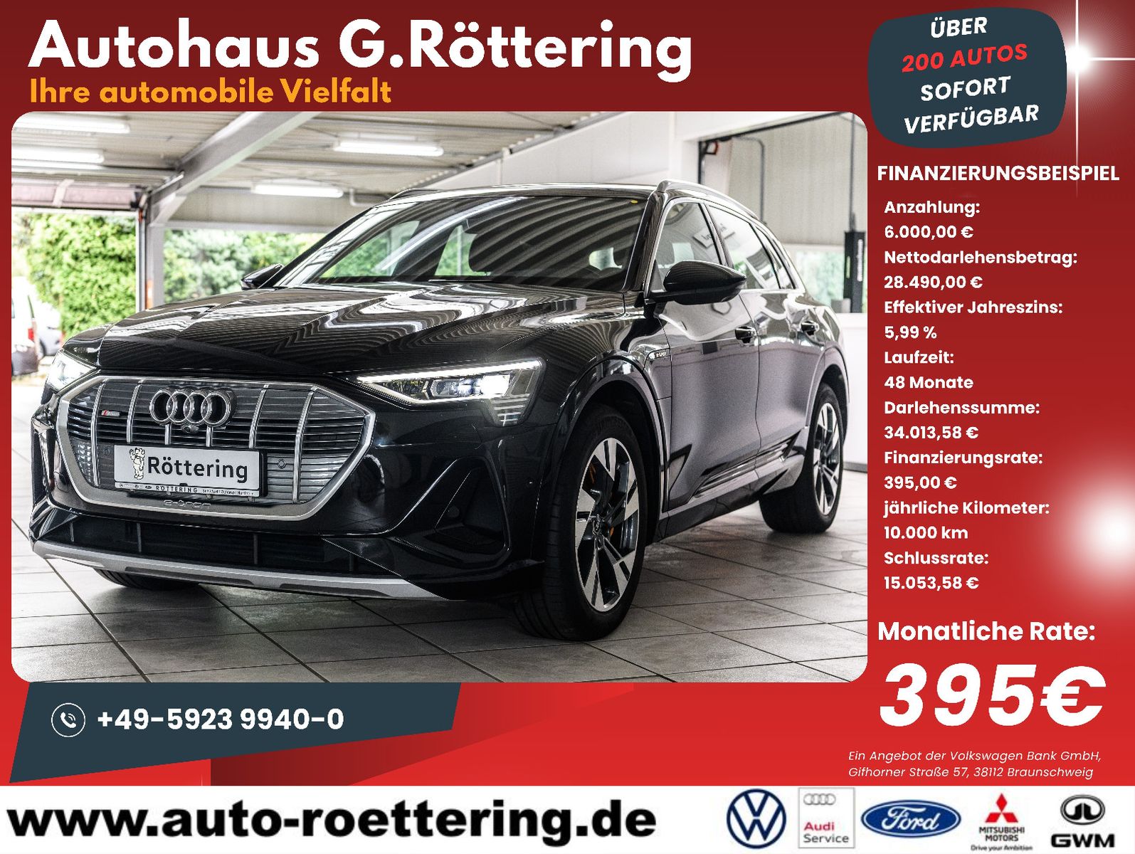 Fahrzeugabbildung Audi e-tron 55 quattro S line NAVI+LED+SZH