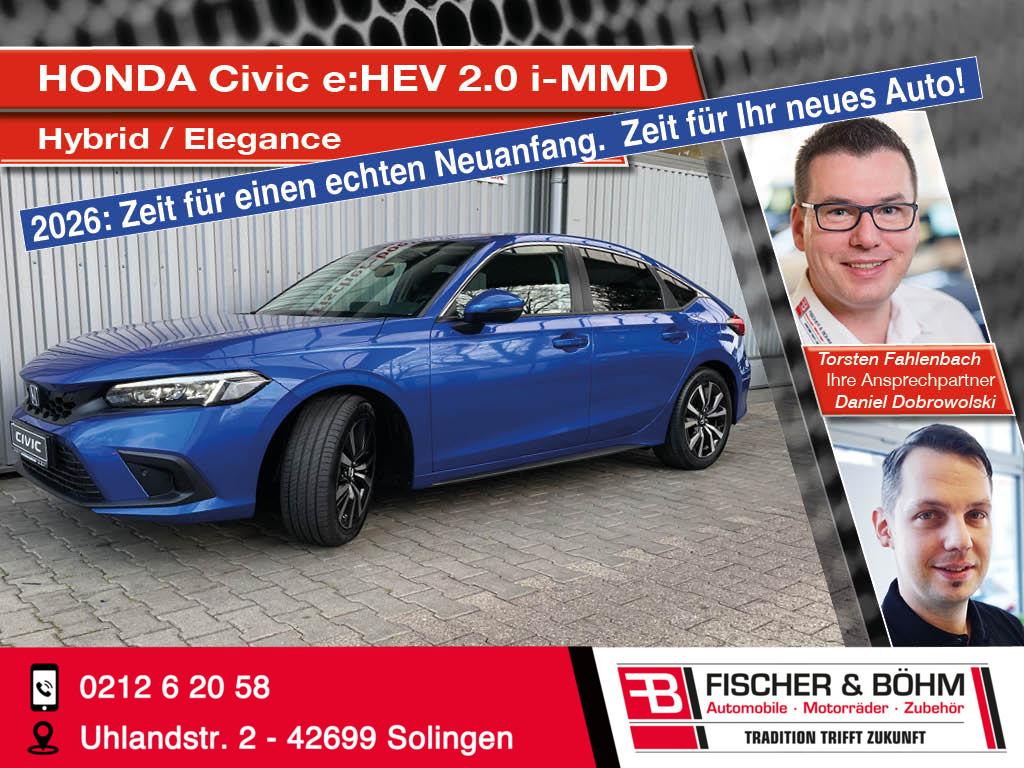 Honda Civic e:HEV 2.0 i-MMD Hybrid Elegance