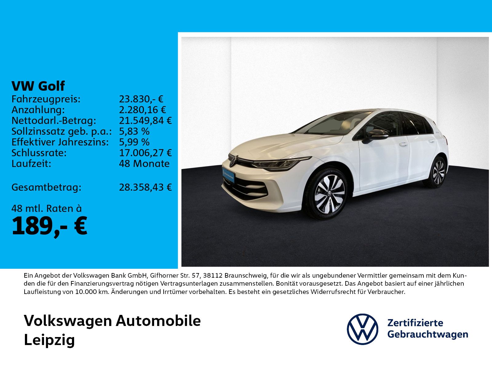 Volkswagen Golf VIII 1.5 TSI Goal ACC LED Kamera Navi SHZ foto 1