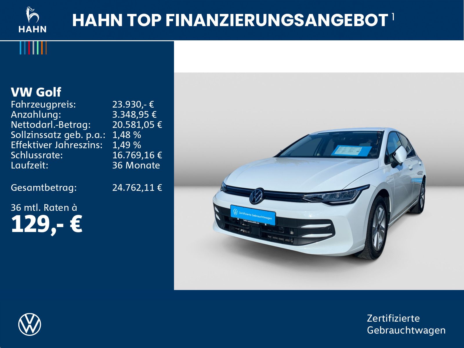 Volkswagen Golf 1.5TSI Life Standh LED ACC MFL Cam Harman foto 2