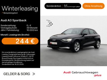 Audi Leasingangebot: Audi A3 Sportback 30 TDI advanced LED*Sound*Virtual*