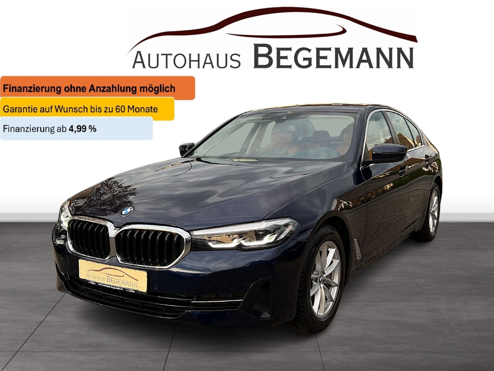 BMW 530i Lim Glas-SD Leder HK Ind.-Tansanitblau RFK