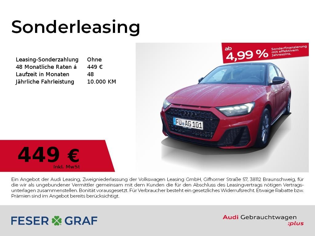 Audi A1 Sportback S line 35TFSI Navi LED ACC R-Kamera