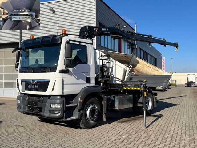 MAN TG-M 18.320 4x2 2-Achs Kipper Kran Hiab 118+Funk