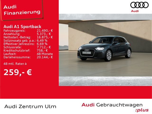 Audi A1 Sportback advanced 25 TFSI PDC SHZ