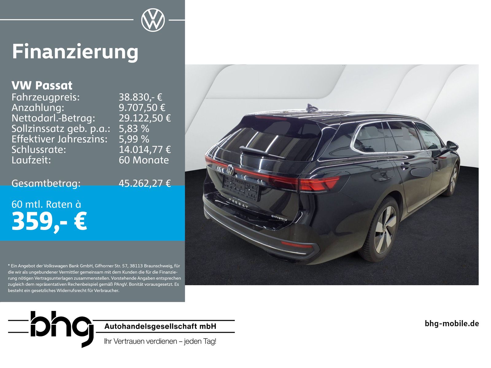 VW Passat Business 1,5 l eHybrid OPF