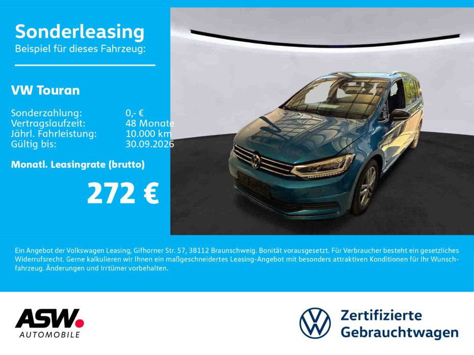Volkswagen Touran Comfortline 2.0TDI DSG LED PANO Stdhz AHK