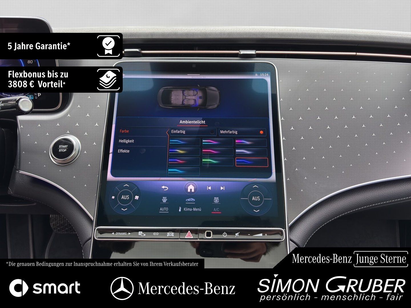 Fahrzeugabbildung Mercedes-Benz EQE 300 Electric Art Pano LED Guard 360 Kamera