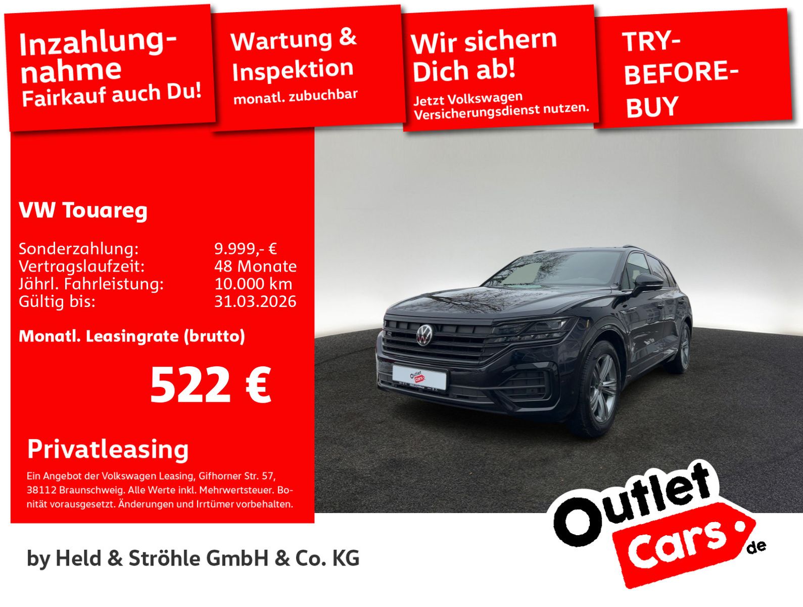 Volkswagen Touareg R-LINE BLACK TDI 4M AHK PANO ALLRADLENK.