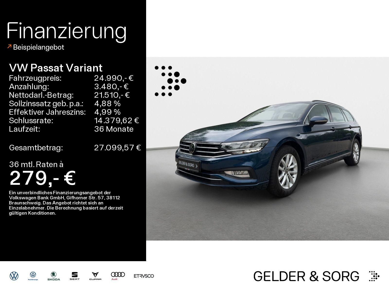 Volkswagen Passat Variant 2.0 TDI Business RFK*ACC*AHK*LED