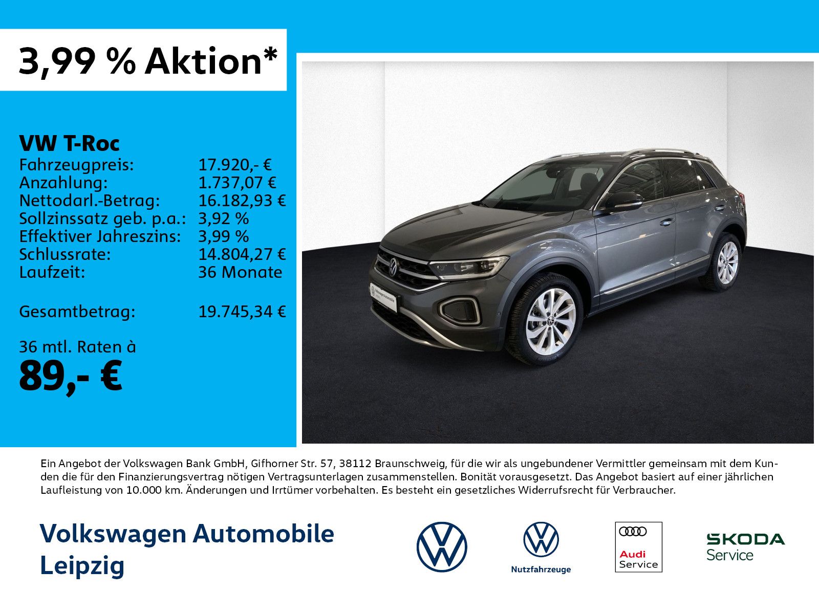 VW T-Roc 1.0 TSI Style *ACC*APP*Navi*Einparkhilfe