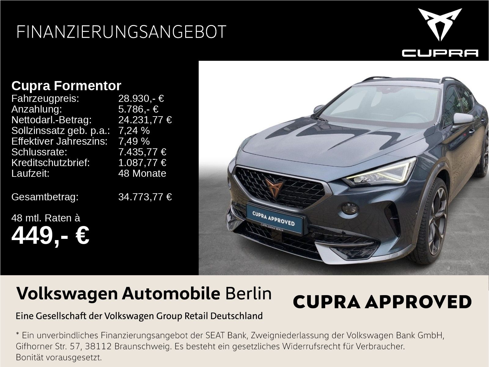 Cupra Formentor VZ 2.0 TSI DSG 4Drive Navi LED ACC PDC foto 1
