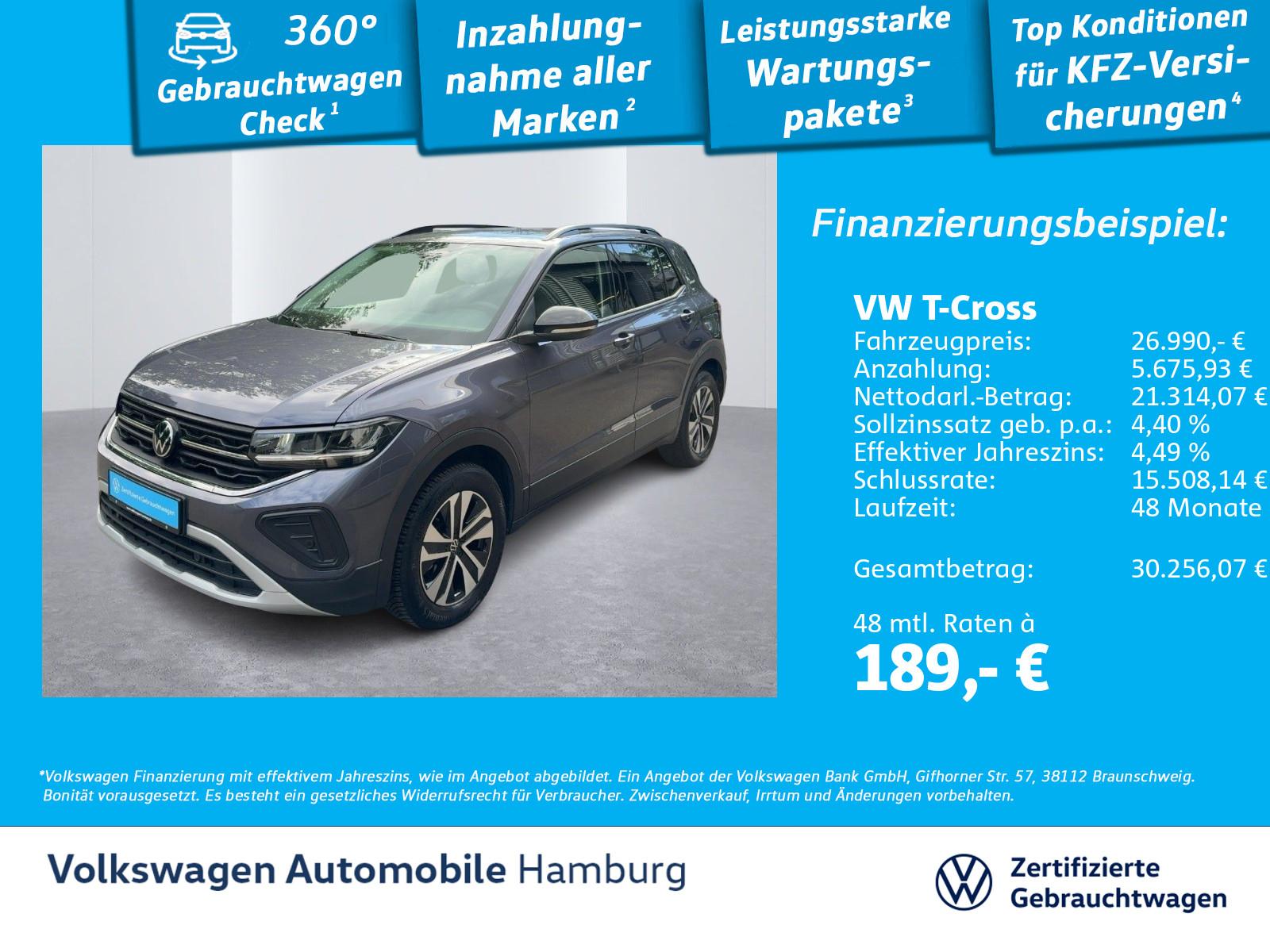 Volkswagen T-Cross 1.0 TSI DSG Energy Rückfahrkamera AppCon