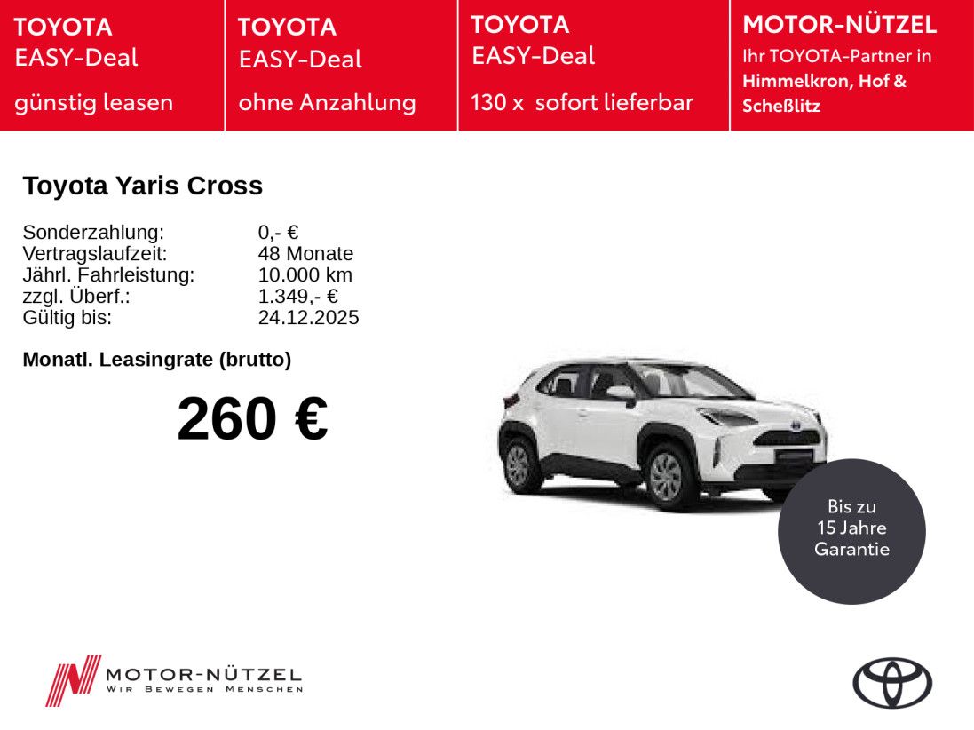 Toyota Yaris Cross Comfort - PRIVATKUNDENANGEBOT