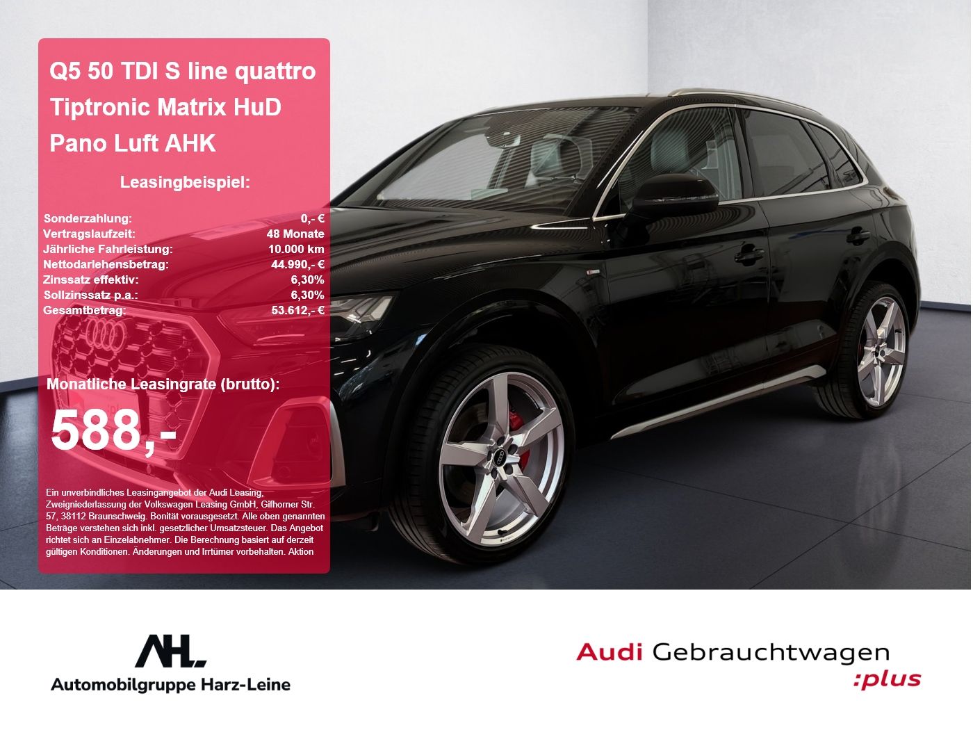 Audi Q5 50 TDI S line quattro Tiptronic Matrix HuD Pa