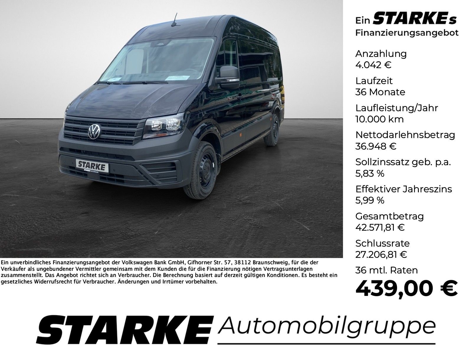 Volkswagen Crafter 35 Kasten 2.0 TDI MR HD L3H3  AHK Kamera