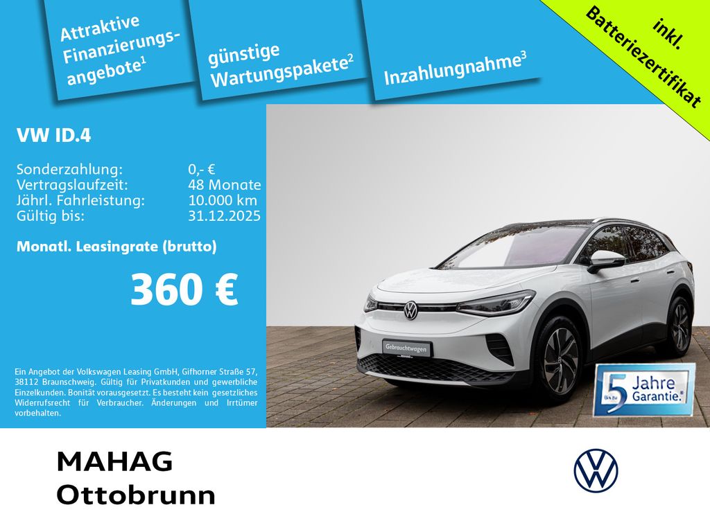 Volkswagen ID.4 Pro 210kW WärmePu CCS IQ.Light Navi ParkPil
