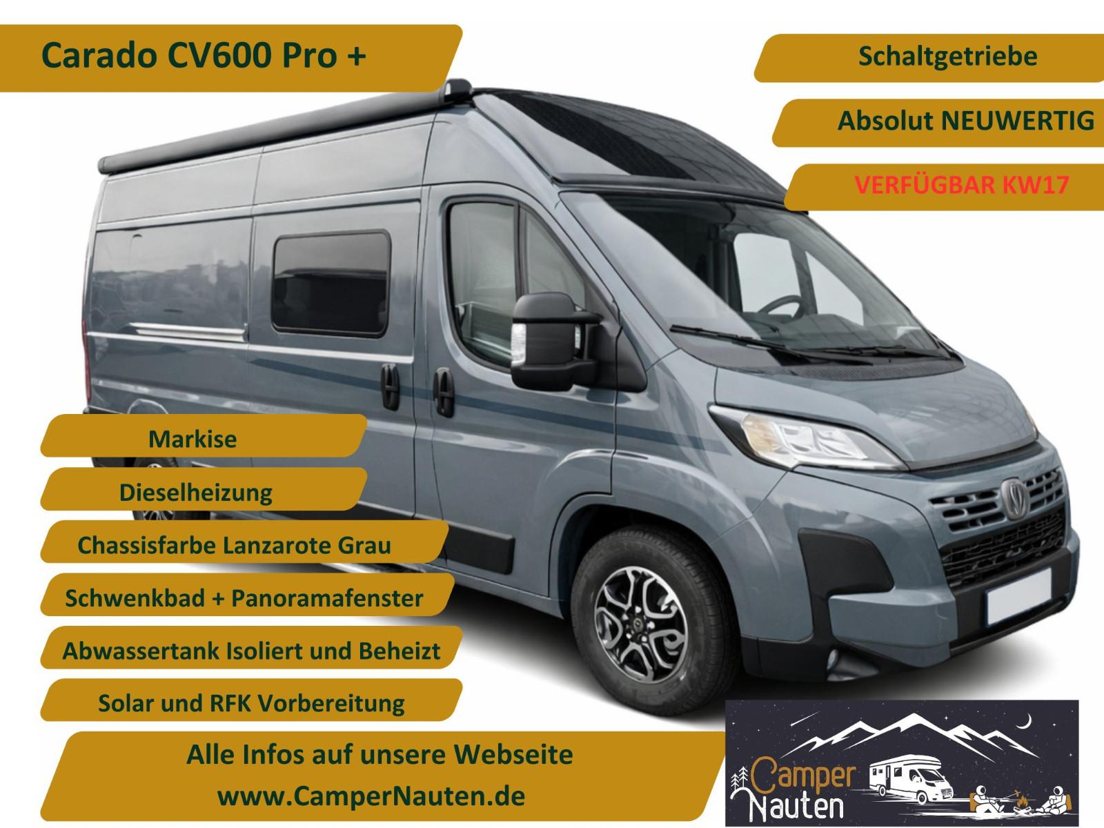 Carado CV600Pro+, NEU26, Dieselheizung, Schwenkbad uvm.