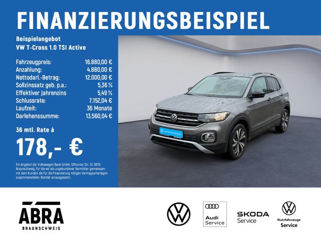 VW T-Cross 1.0 TSI Active LED+APP+AHK+CAM