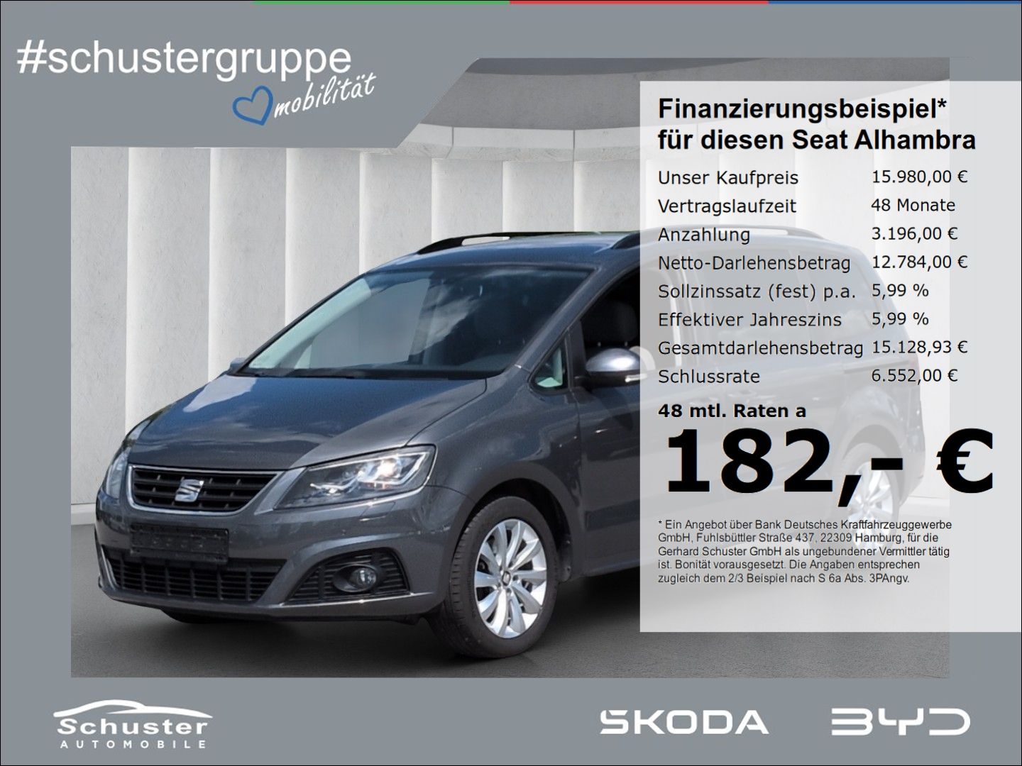 SEAT Alhambra Style 7Sitze 2.0TSI*DSG AHK BiXen R-Kam