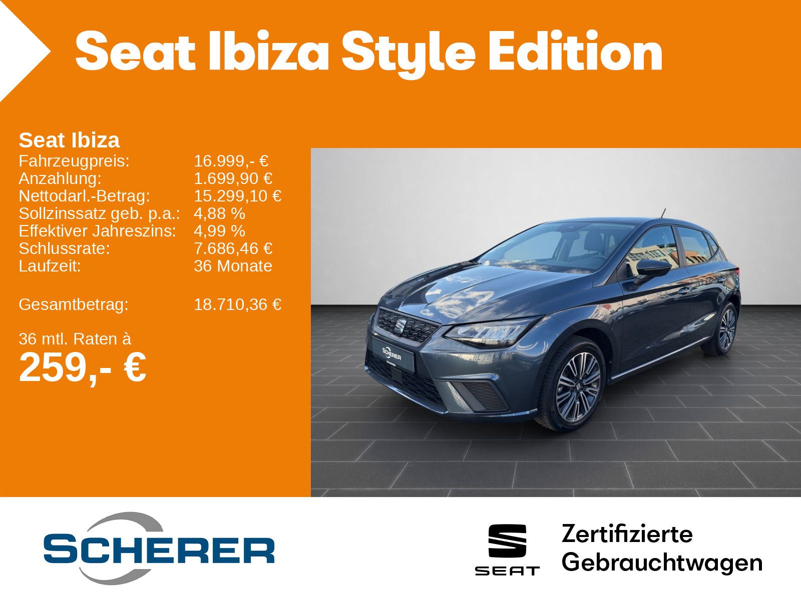 Seat Ibiza Style 1.0 TSI Full Link LED Scheinwerfer S