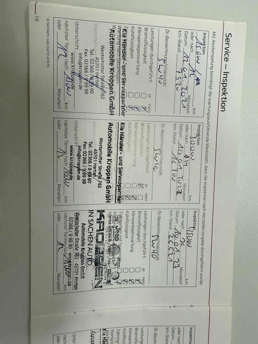 Fahrzeugabbildung Kia XCeed Platinum Edition/SCHECKHEFT/LED/NAVI