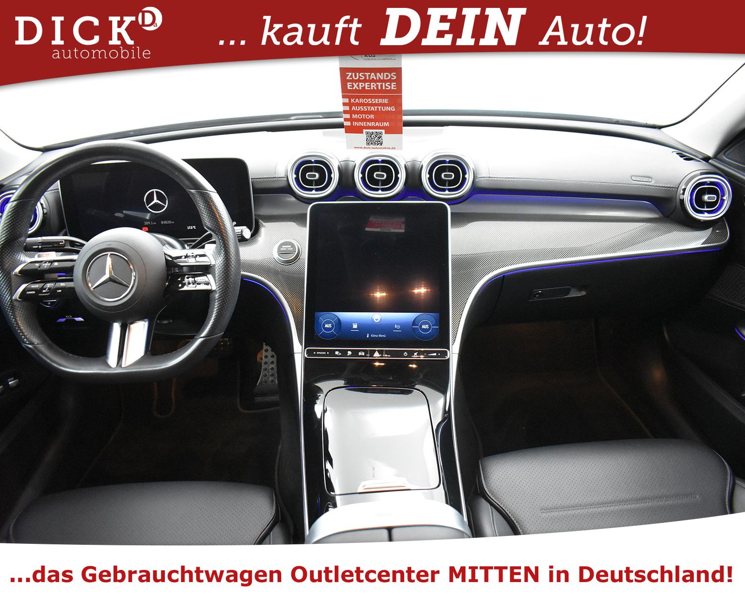 MERCEDES-BENZ C300e 2X AMG Line NIGHT+STDHZ+KAMER+LED+TEMP+18" - Image 11