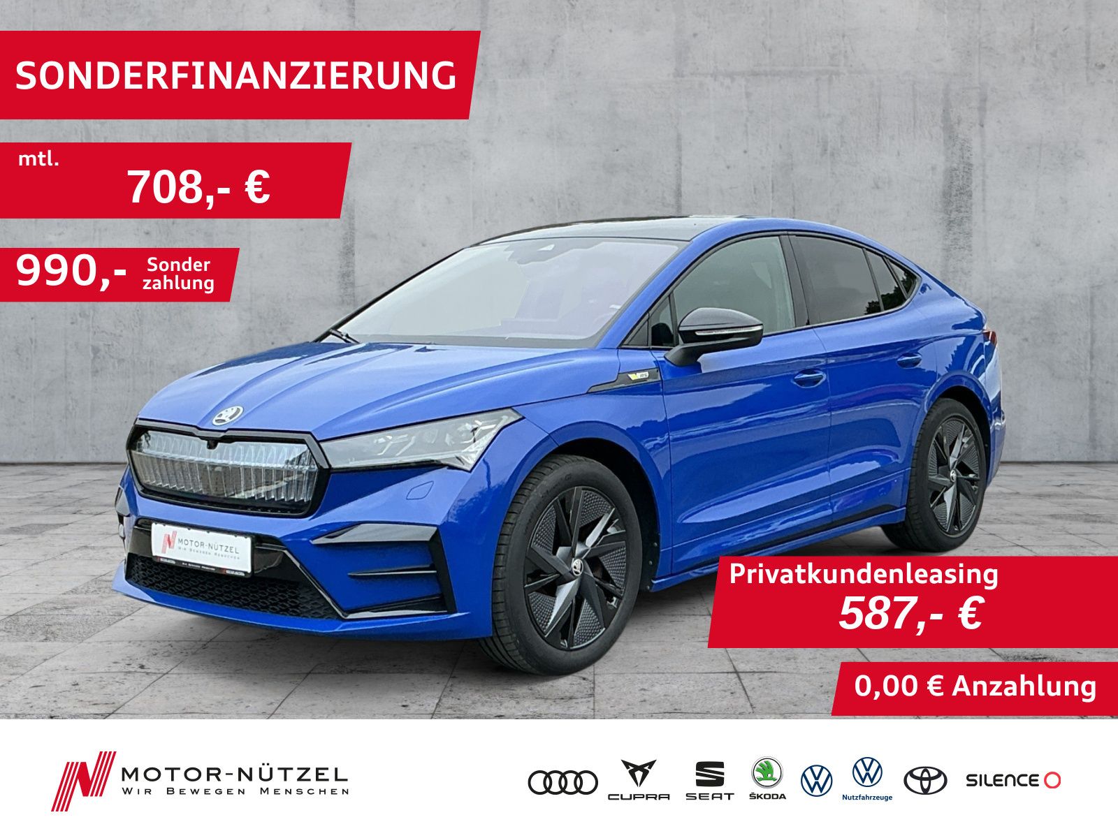 Skoda Enyaq Coupé RS 80x MATRIX+AHK+PANO+HuD+CANTON+20