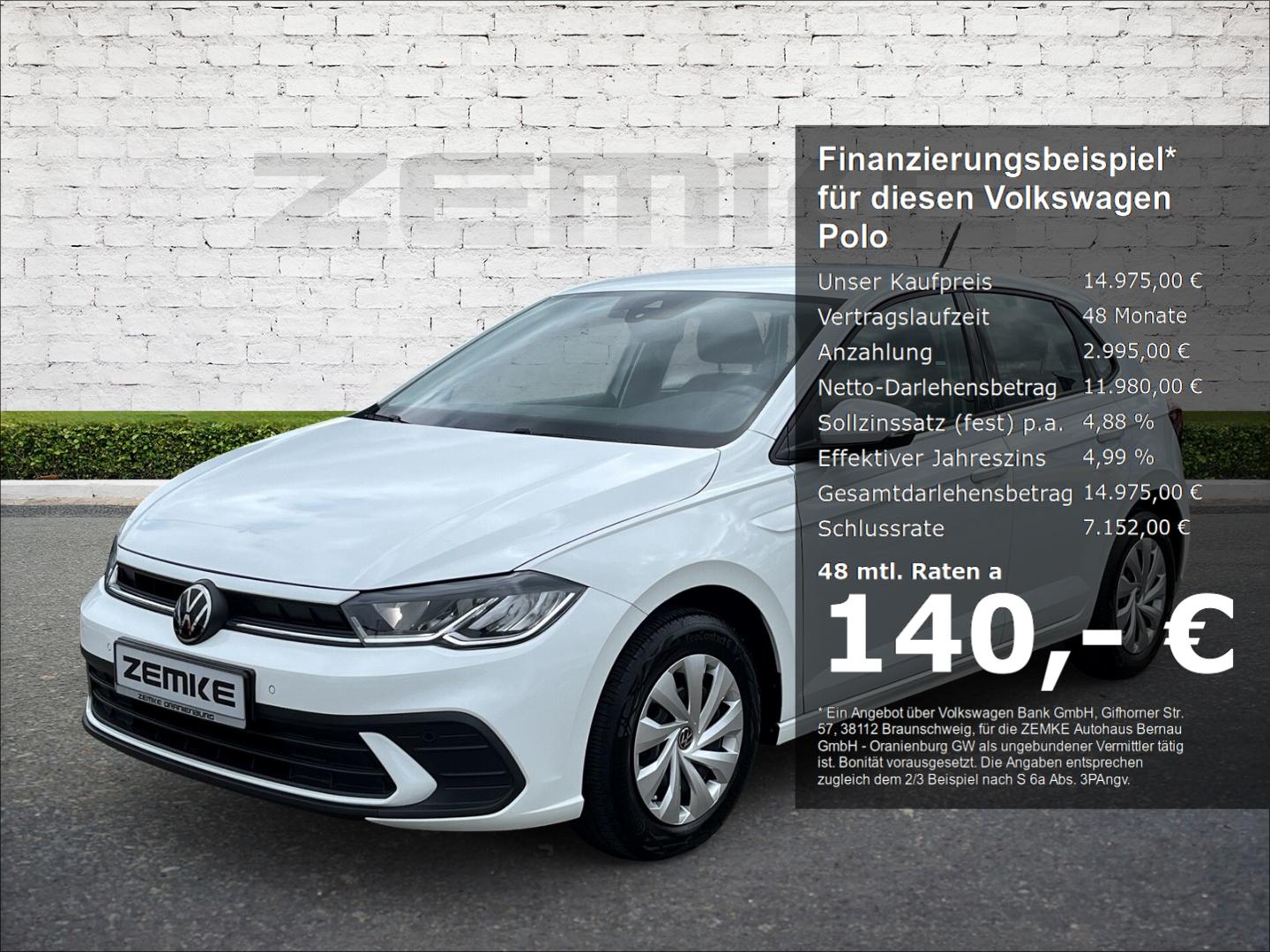 Volkswagen Polo 1.0 Life 3,99% Digitales Cockpit LED Musiks