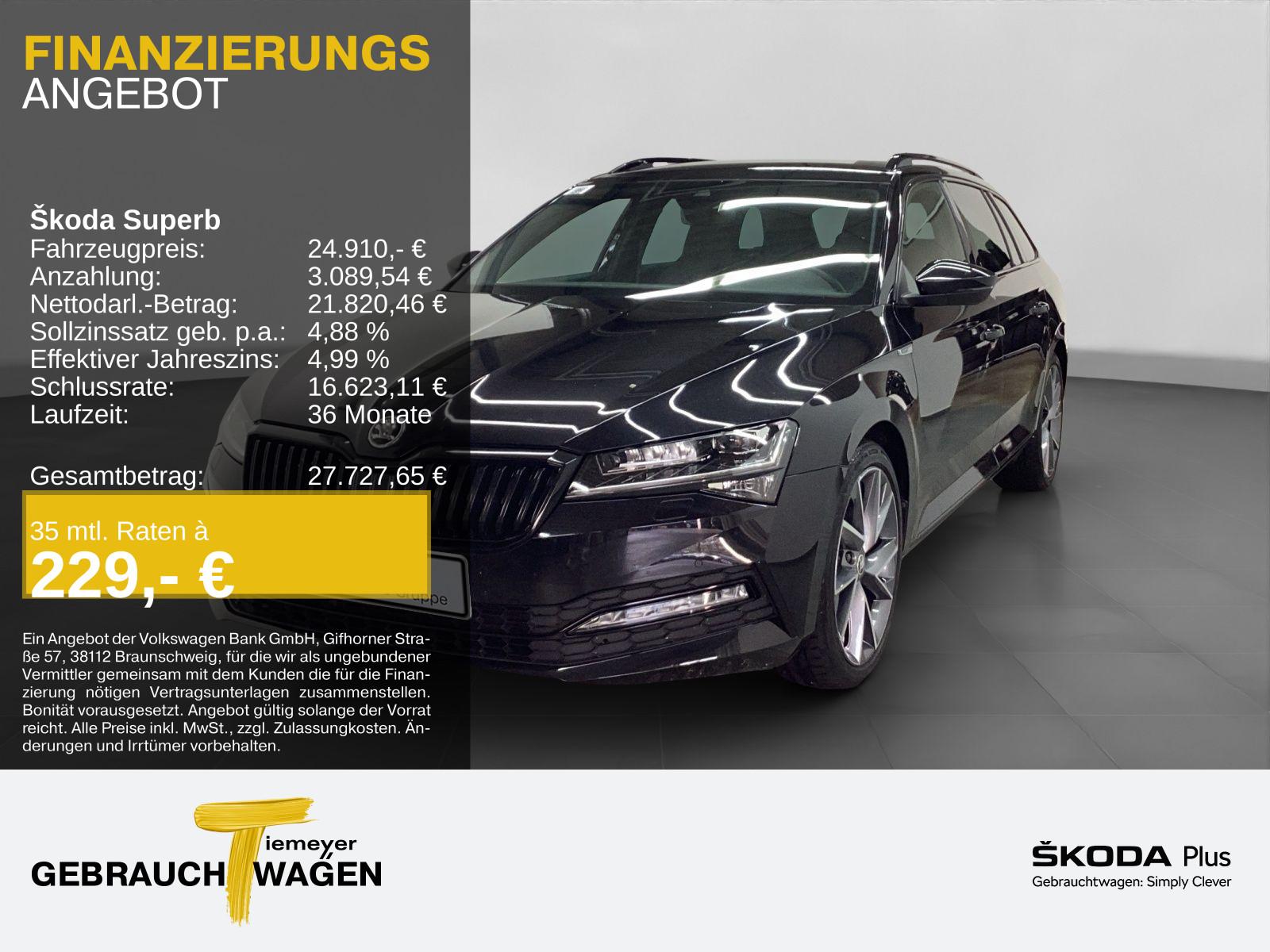 Skoda Superb Combi 2.0 TSI DSG SPORTLINE MATRIX LM19