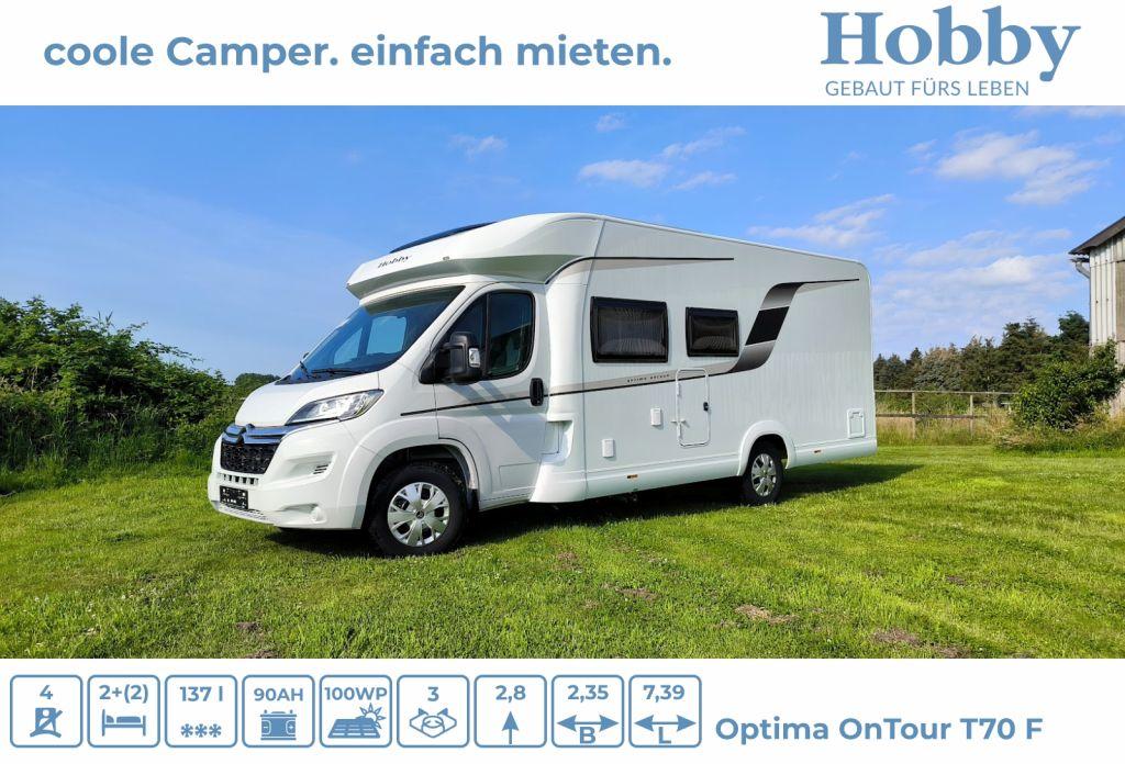 Hobby Optima ONTOUR T70 F RAUMBAD inkl. DUSCHE