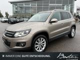 Volkswagen Tiguan 2.0 TSI SPORT & STYLE/4-MOTION/1.HAND/LED - mit Benzin-Antrieb: Beige, Leichtmetallfelgen
