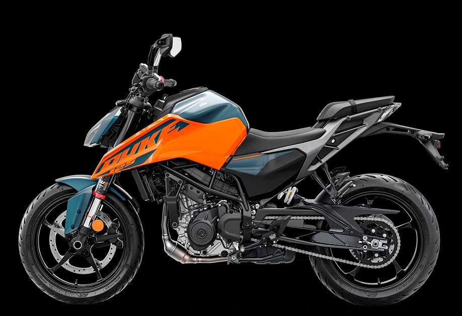 Fahrzeugabbildung KTM 125 Duke Modell 2024 beide Farben verfügbar