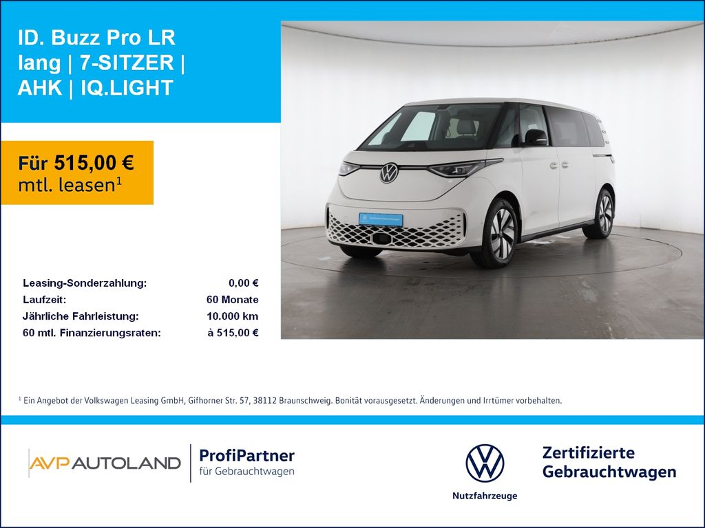 Volkswagen ID. Buzz Pro LR lang | 7-SITZER | AHK | IQ.LIGHT