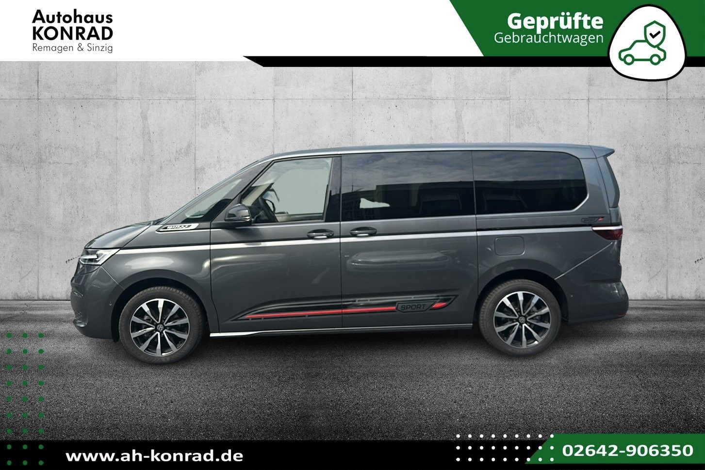 Fahrzeugabbildung Volkswagen T7 Multivan 2.0 TDI LR DSG+NAVI+ST-HZG.+AHK+Pano